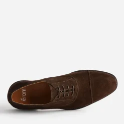 Eram Chaussures De Ville^Richelieu cuir velours à bout droit MARRON