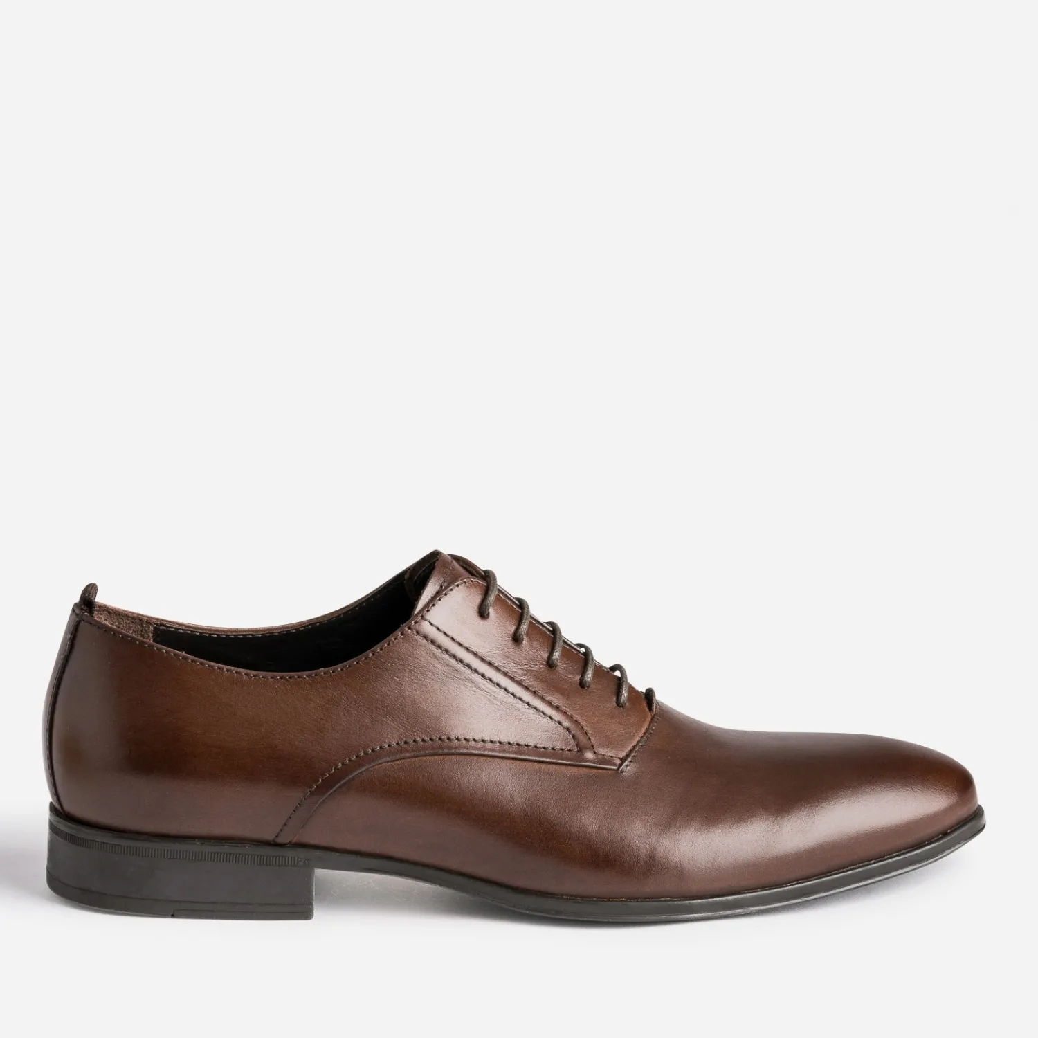 Eram Chaussures De Ville^Richelieu marron en cuir COGNAC