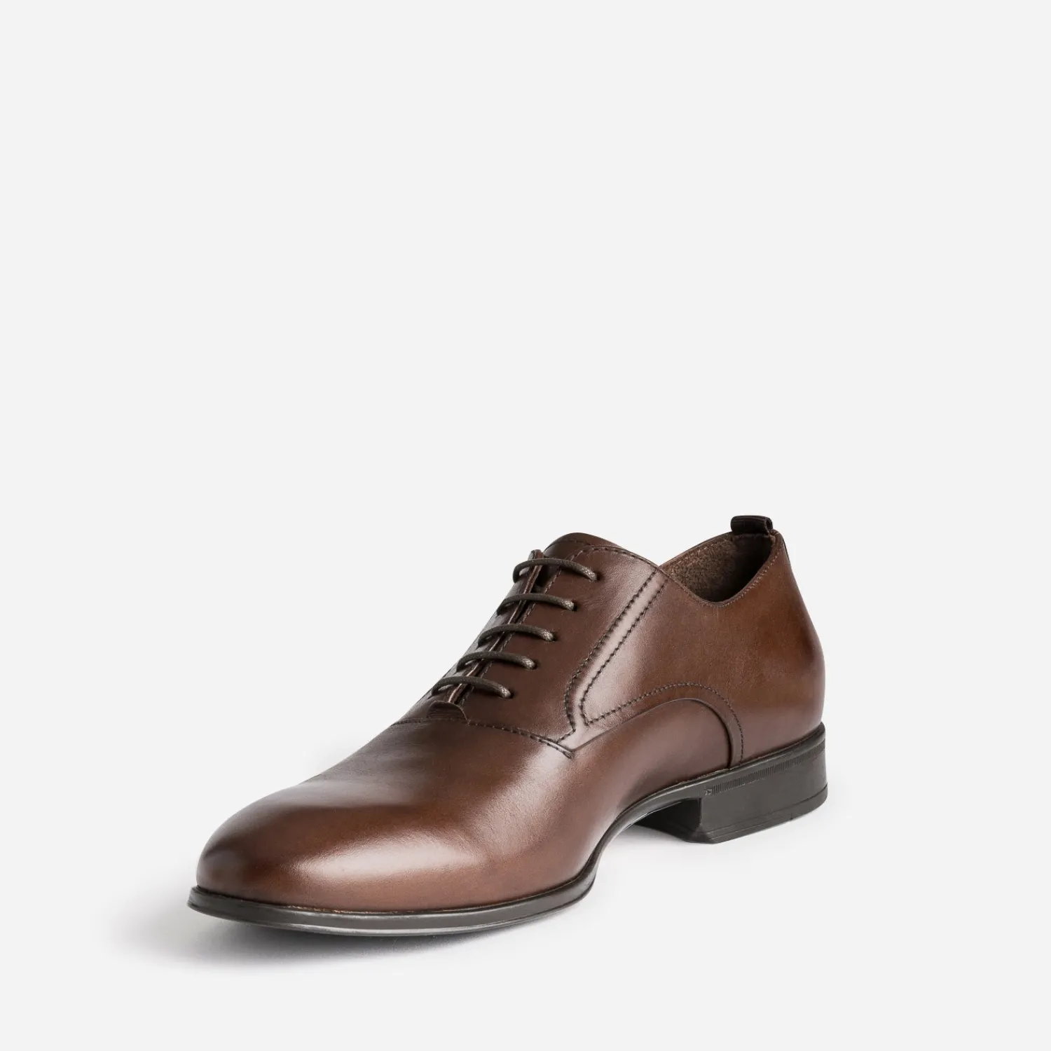 Eram Chaussures De Ville^Richelieu marron en cuir COGNAC