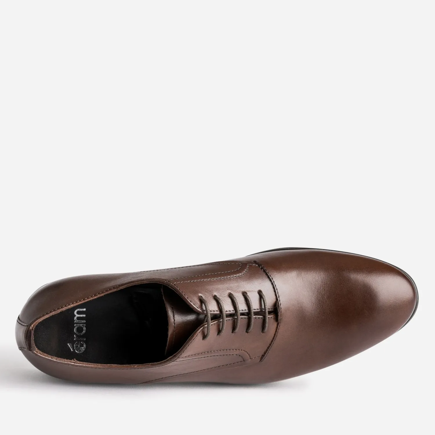 Eram Chaussures De Ville^Richelieu marron en cuir COGNAC