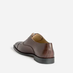 Eram Chaussures De Ville^Richelieu foncé cuir Cousu Blake MARRON