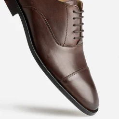 Eram Chaussures De Ville^Richelieu foncé cuir Cousu Blake MARRON