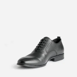 Eram Chaussures De Ville^Richelieu en cuir NOIR