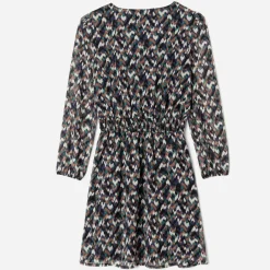 Texto Robes^Robe e à motif ethnique BLEU
