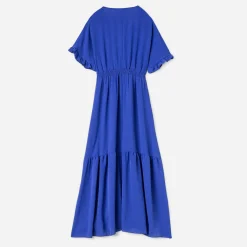 Texto Robes^Robe longue électrique BLEU