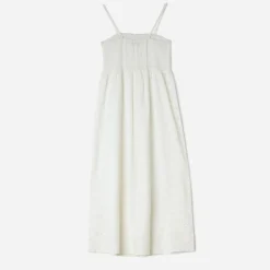 Texto Robes^Robe écrue en broderie anglaise ECRU