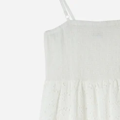 Texto Robes^Robe écrue en broderie anglaise ECRU
