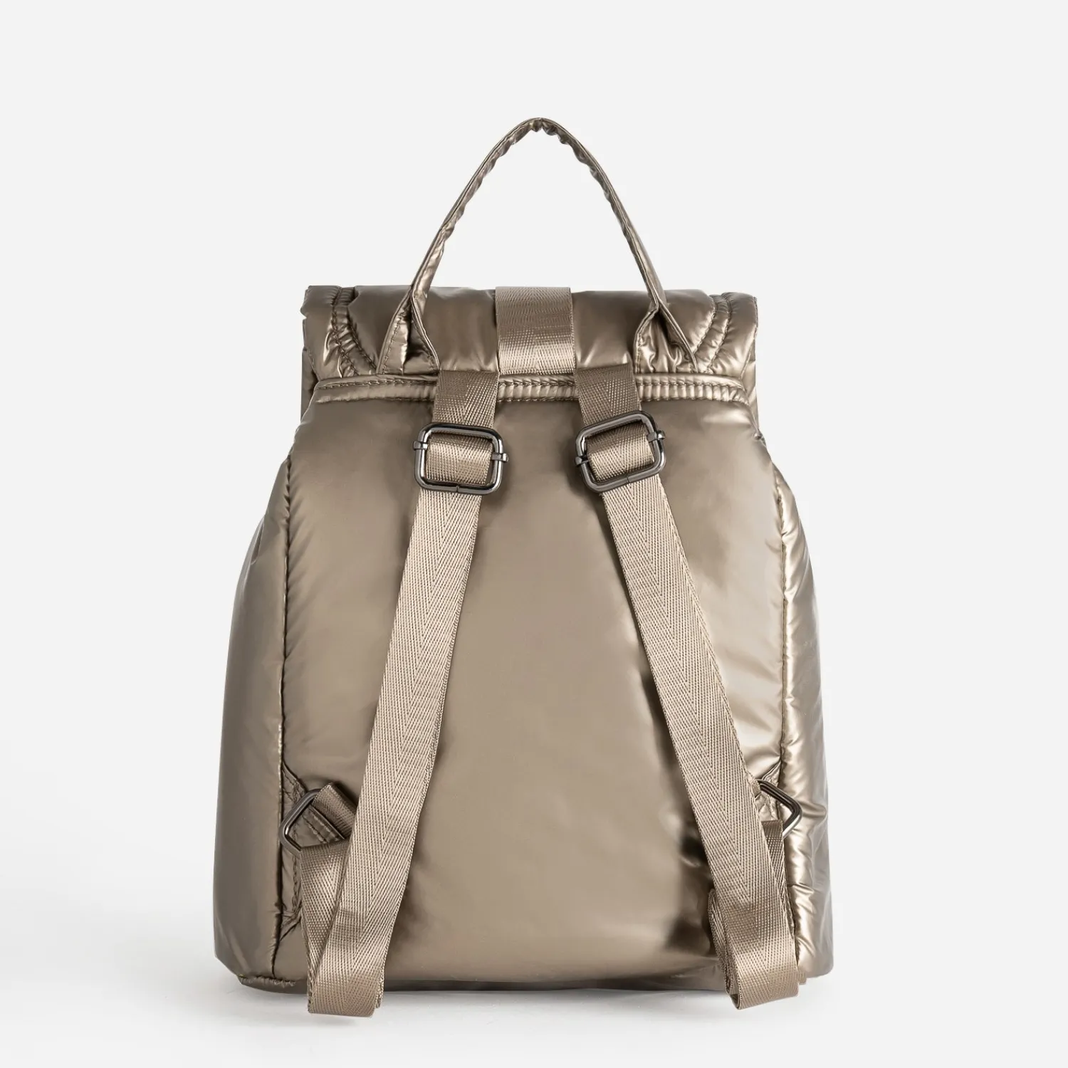 Texto Sacs À Dos|Sacs À Main^Sac à dos bronze matelassé MARRON