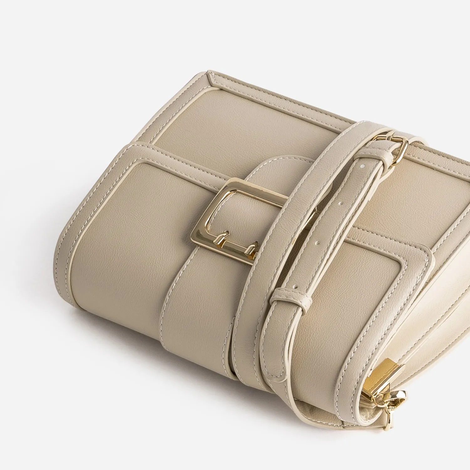 Eram Sacs À Main^Sac à main avec boucle métal BEIGE