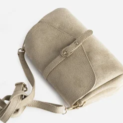 Eram Sacs À Main^Sac à main suédé BEIGE