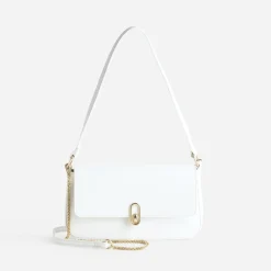 Eram Sacs À Main^Sac à main blanc métalleries dorées ECRU