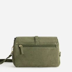 Eram Sacs À Main^Sac à main kaki suédé VERT