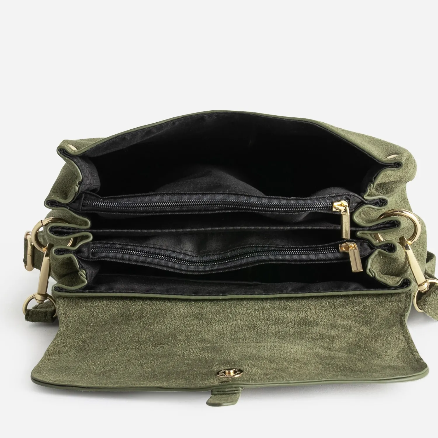 Eram Sacs À Main^Sac à main kaki suédé VERT
