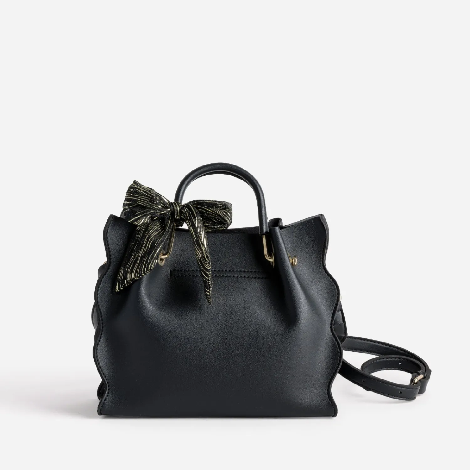 Eram Sacs À Main^Sac à main à ruban imprimé NOIR