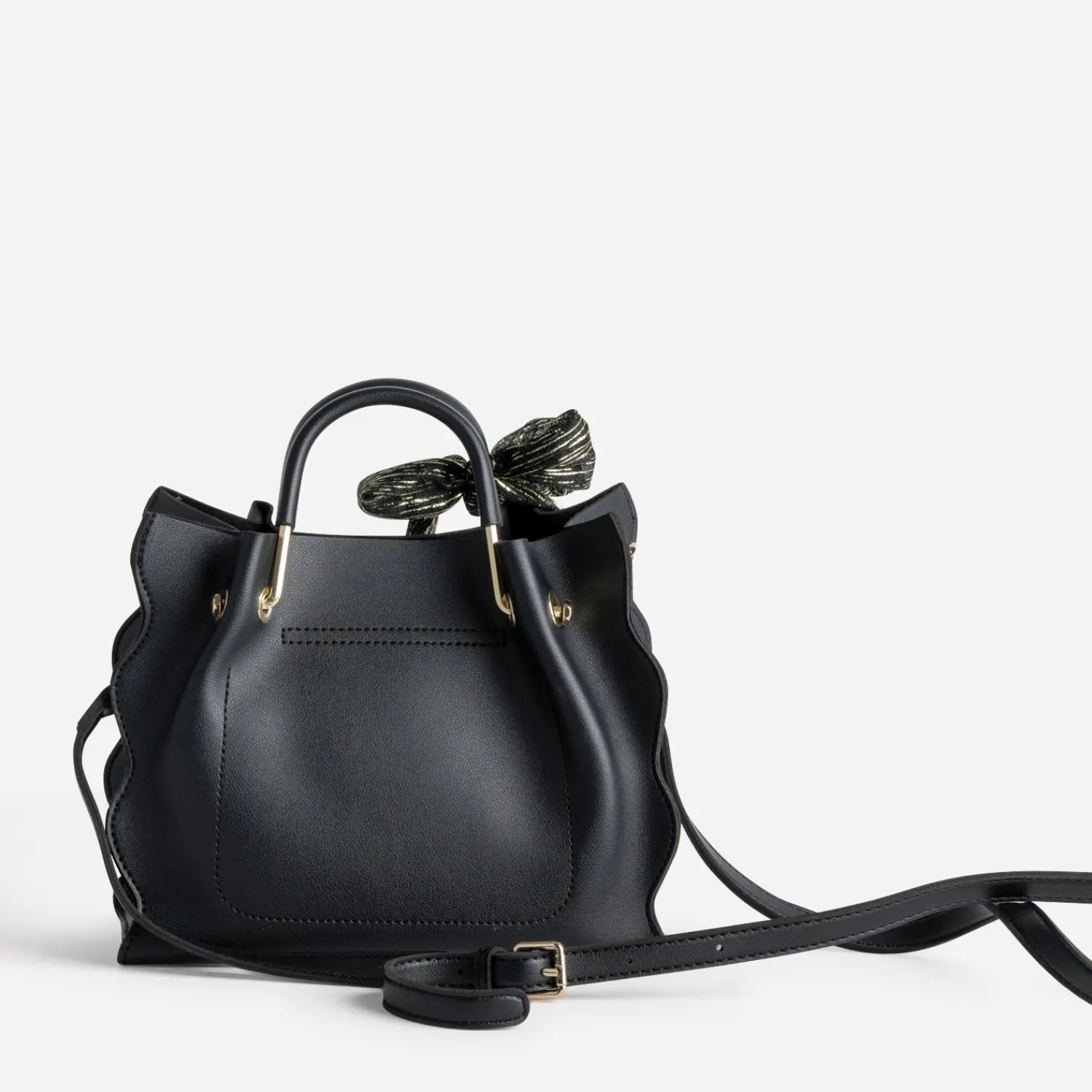Eram Sacs À Main^Sac à main à ruban imprimé NOIR