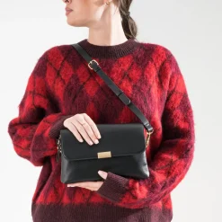 Eram Sacs À Main^Sac à main double compartiment zippé NOIR