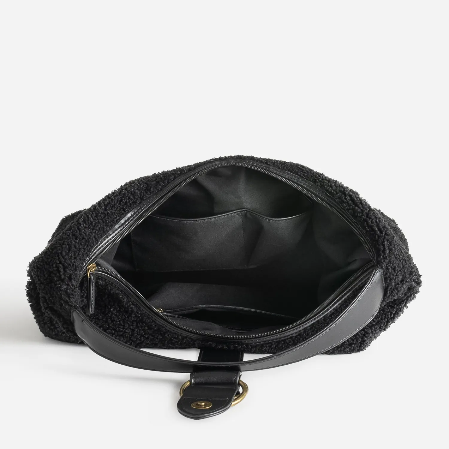 Eram Sacs Cabas|Sacs À Main^Sac à main sherpa NOIR