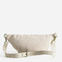 Eram Sacs Bananes & Bandoulières|Sacs À Main^Sac banane écru velours côtelé ECRU