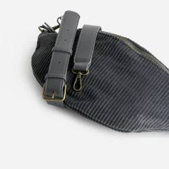 Eram Sacs Bananes & Bandoulières|Sacs À Main^Sac banane velours côtelé GRIS