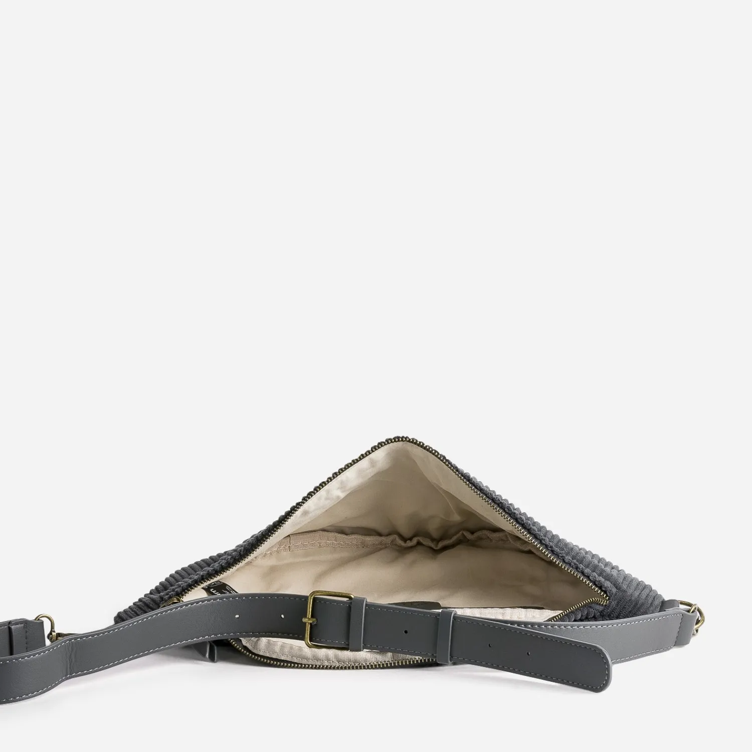 Eram Sacs Bananes & Bandoulières|Sacs À Main^Sac banane velours côtelé GRIS