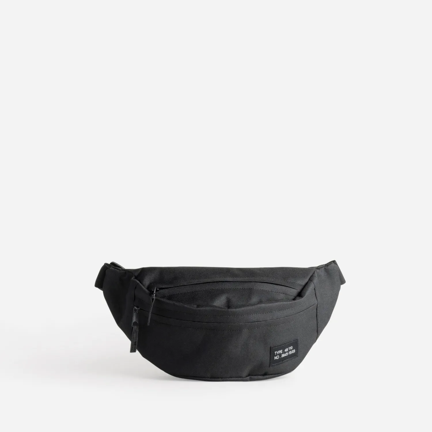 Eram Sacs|Sacs & Besaces^Sac banane nylon tissé mat NOIR