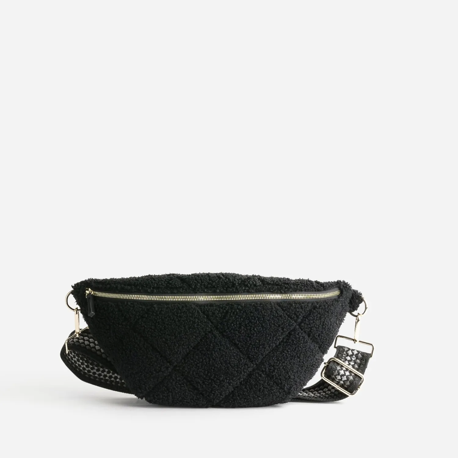 Eram Sacs Bananes & Bandoulières|Sacs À Main^Sac banane sherpa bouclette NOIR