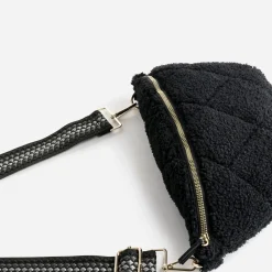 Eram Sacs Bananes & Bandoulières|Sacs À Main^Sac banane sherpa bouclette NOIR
