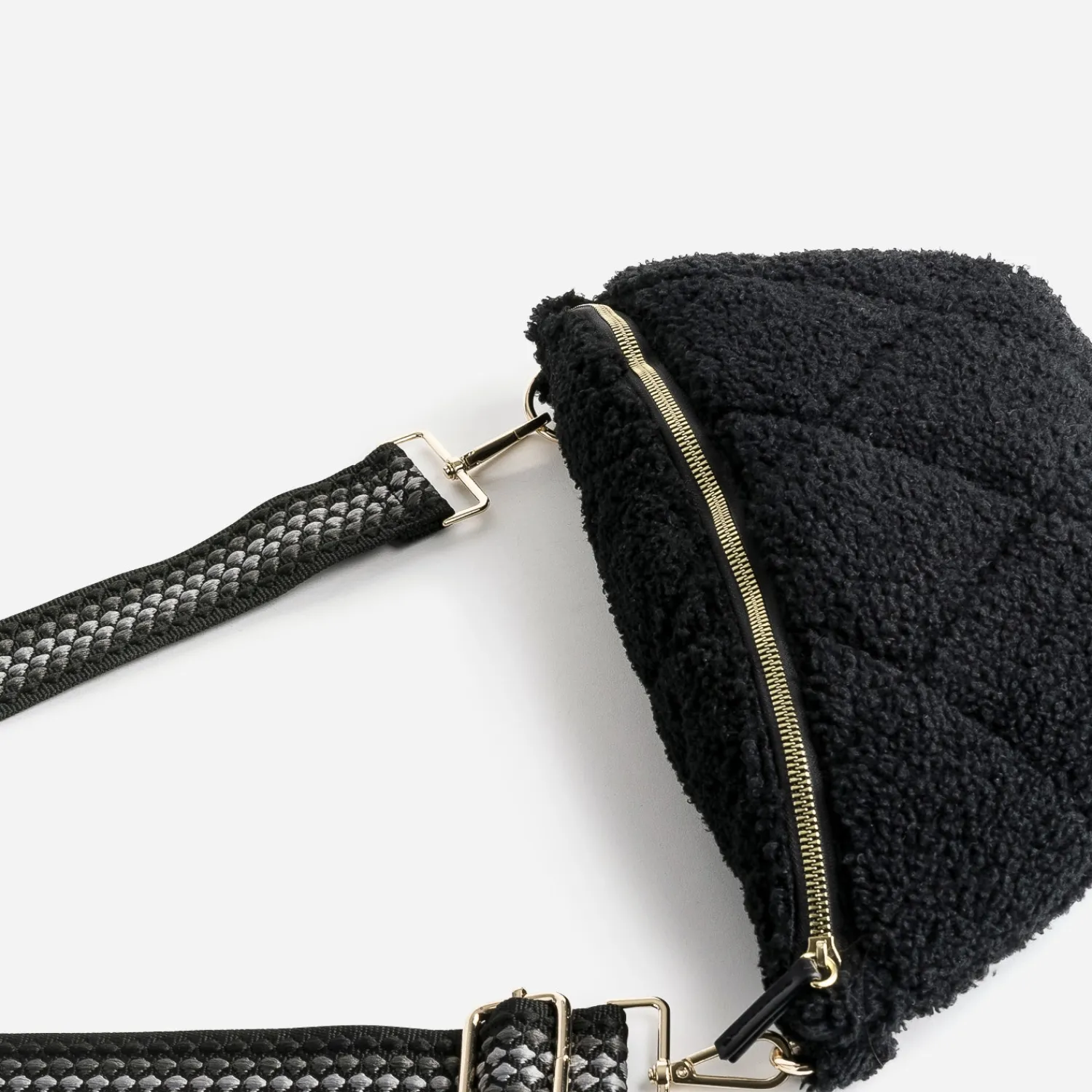 Eram Sacs Bananes & Bandoulières|Sacs À Main^Sac banane sherpa bouclette NOIR