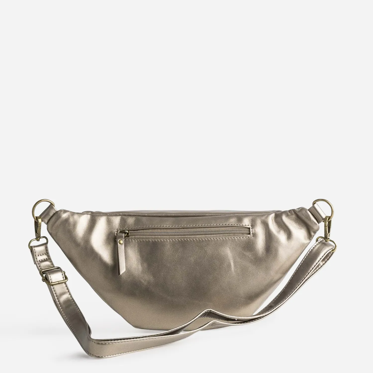 Texto Sacs Bananes & Bandoulières|Sacs À Main^Sac banane taupe métallisé MARRON