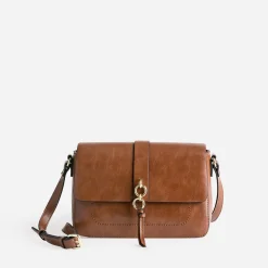 Eram Sacs Bandoulières|Sacs À Main^Sac bandoulière avec double anneaux COGNAC