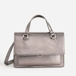 Eram Sacs Bandoulières|Sacs À Main^Sac bandoulière gris foncé métallisé ARGENT