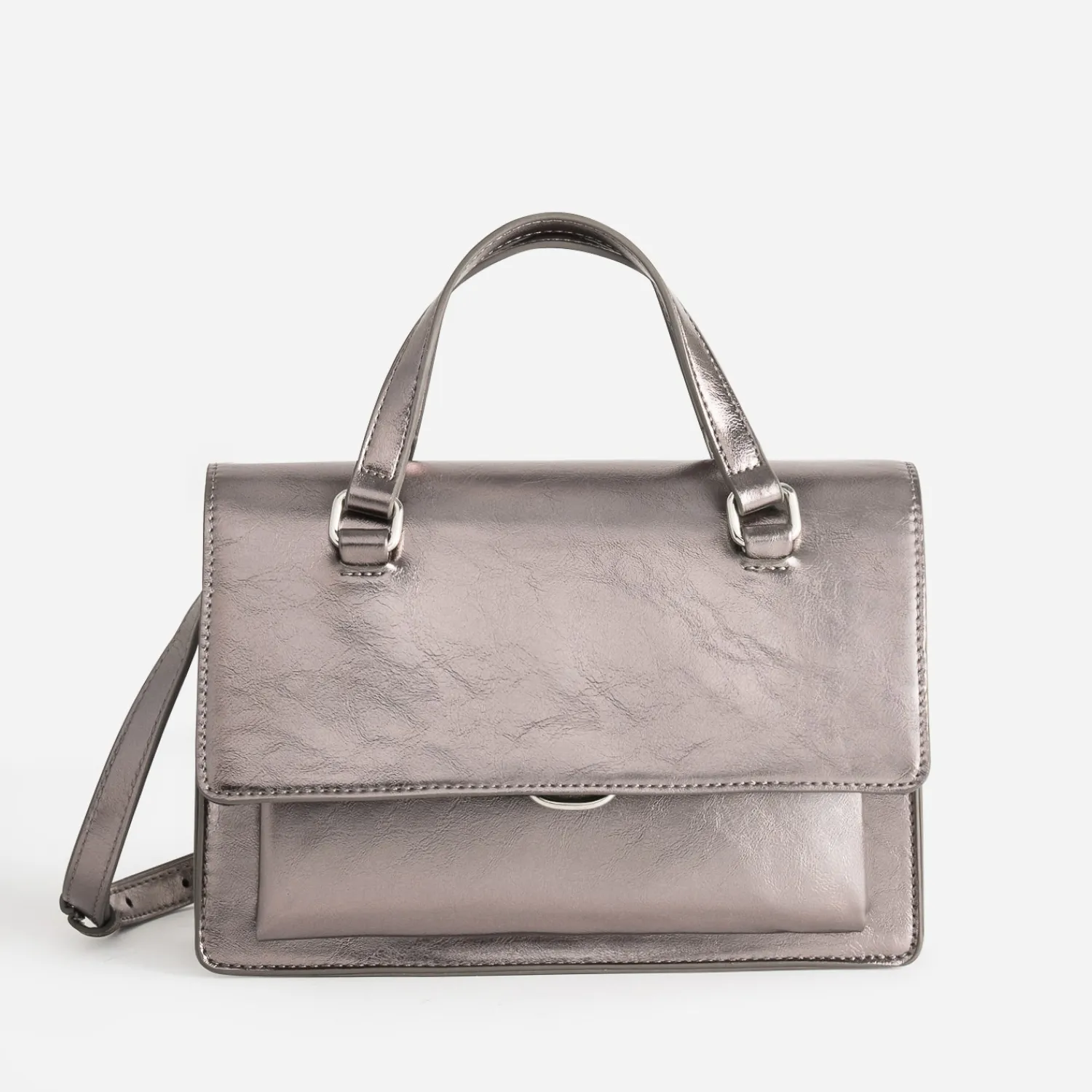 Eram Sacs Bandoulières|Sacs À Main^Sac bandoulière gris foncé métallisé ARGENT