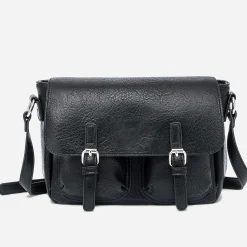 Eram Sacs Bandoulières|Sacs À Main^Sac bandoulière à double boucle NOIR