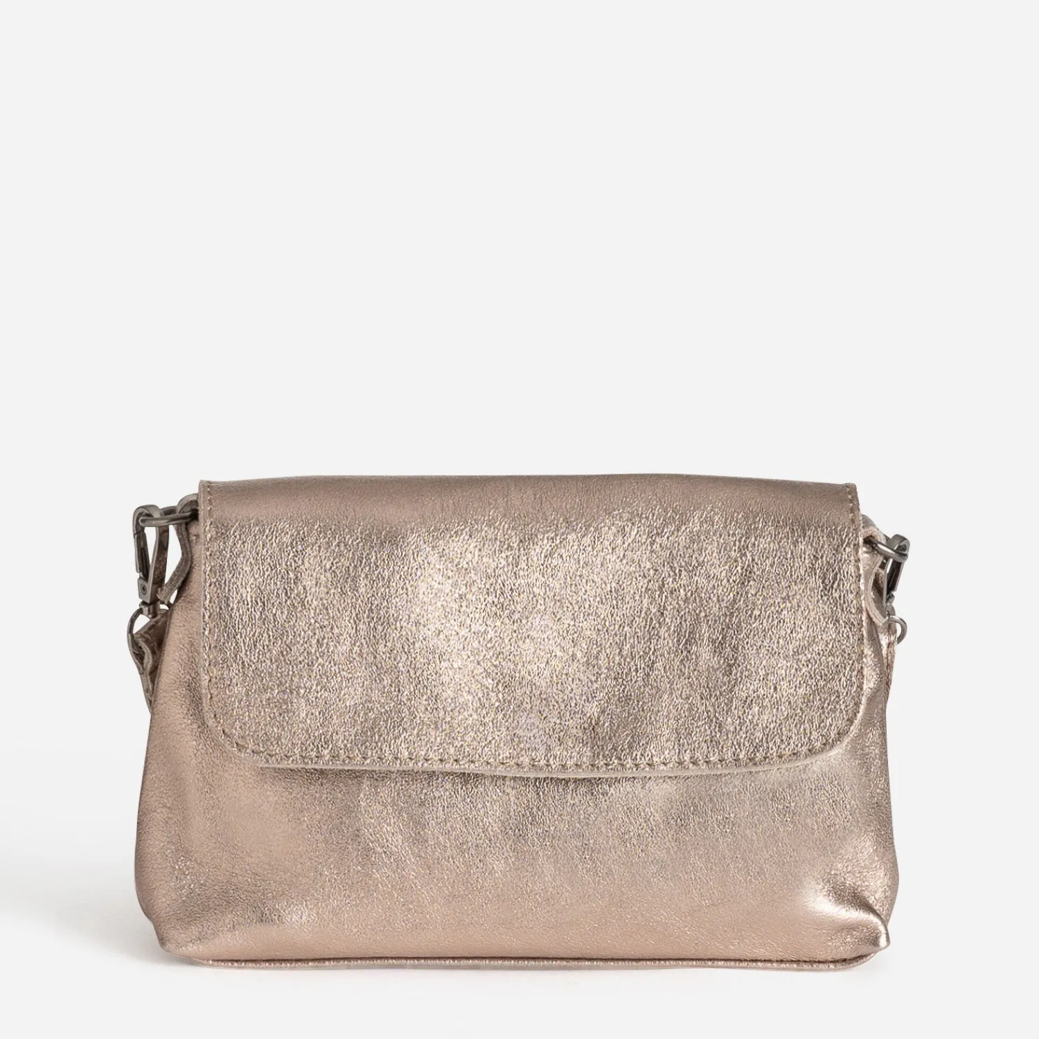Texto Capsule Maroquinerie Cuir|Sacs Bandoulières^Sac bandoulière bronze cuir métallisé MARRON
