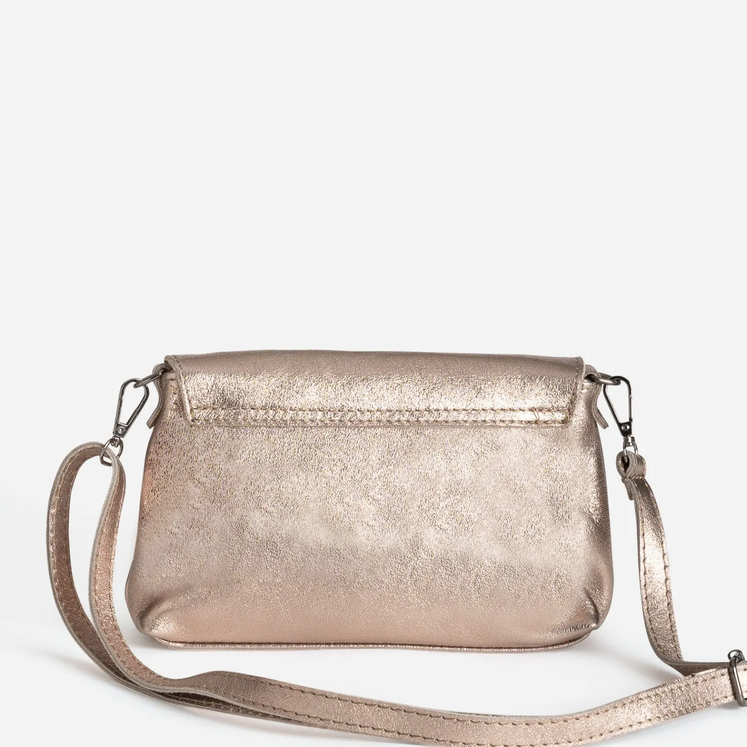 Texto Capsule Maroquinerie Cuir|Sacs Bandoulières^Sac bandoulière bronze cuir métallisé MARRON