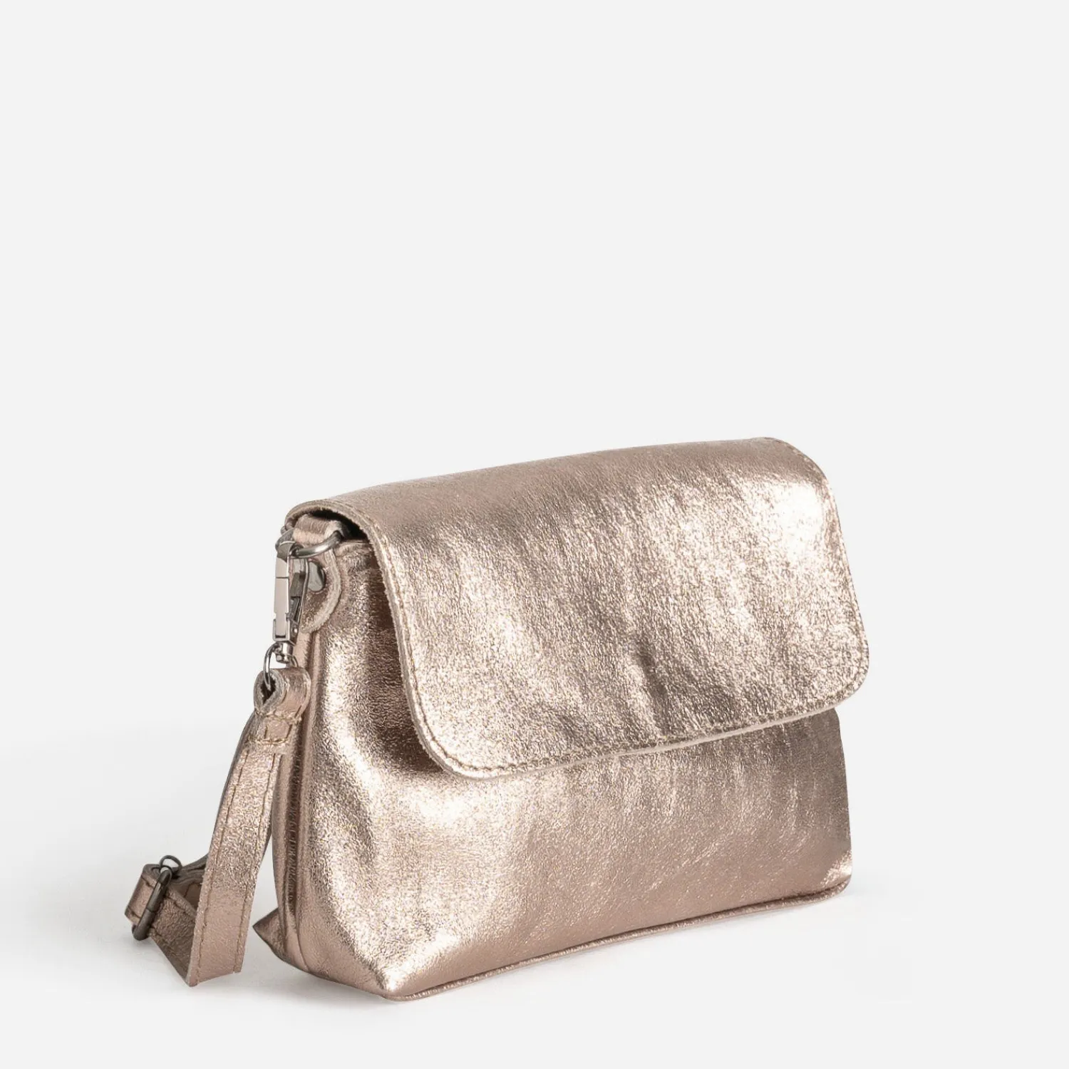 Texto Capsule Maroquinerie Cuir|Sacs Bandoulières^Sac bandoulière bronze cuir métallisé MARRON