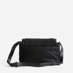 Texto Sacs Bandoulières|Sacs À Main^Sac bandoulière irisé textile suédé NOIR