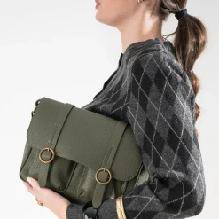 Eram Sacs À Main^Sac besace kaki VERT