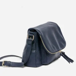 Eram Sacs À Main^Sac besace avec rabat zippé MARINE