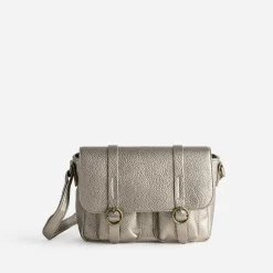 Eram Sacs À Main^Sac besace taupe métallisé MARRON