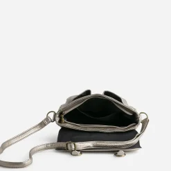Eram Sacs À Main^Sac besace taupe métallisé MARRON