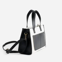 Eram Sacs À Main^Sac cabas et noir bi-matière BEIGE