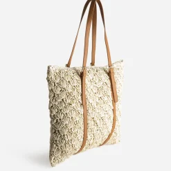 Eram Sacs Cabas^Sac cabas tressé BEIGE