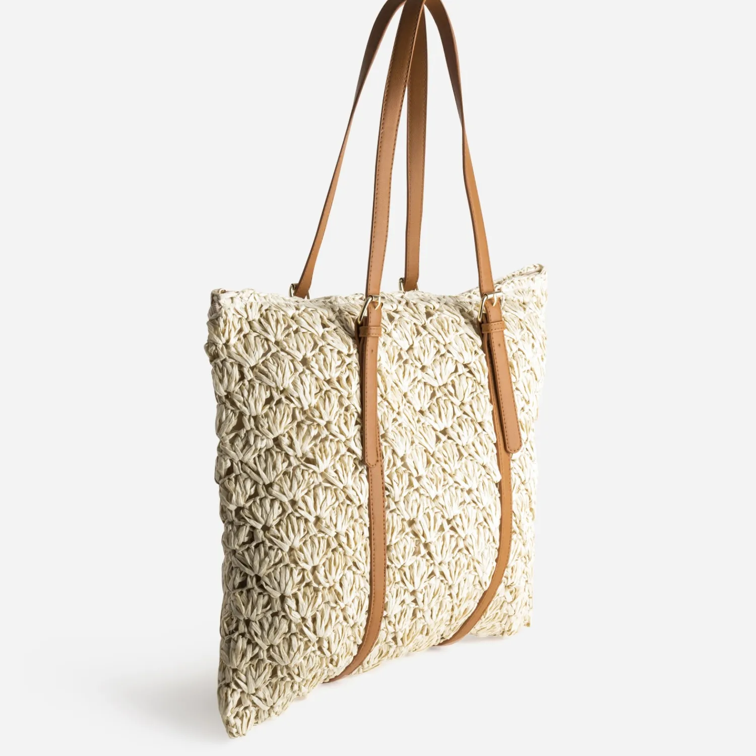 Eram Sacs Cabas^Sac cabas tressé BEIGE