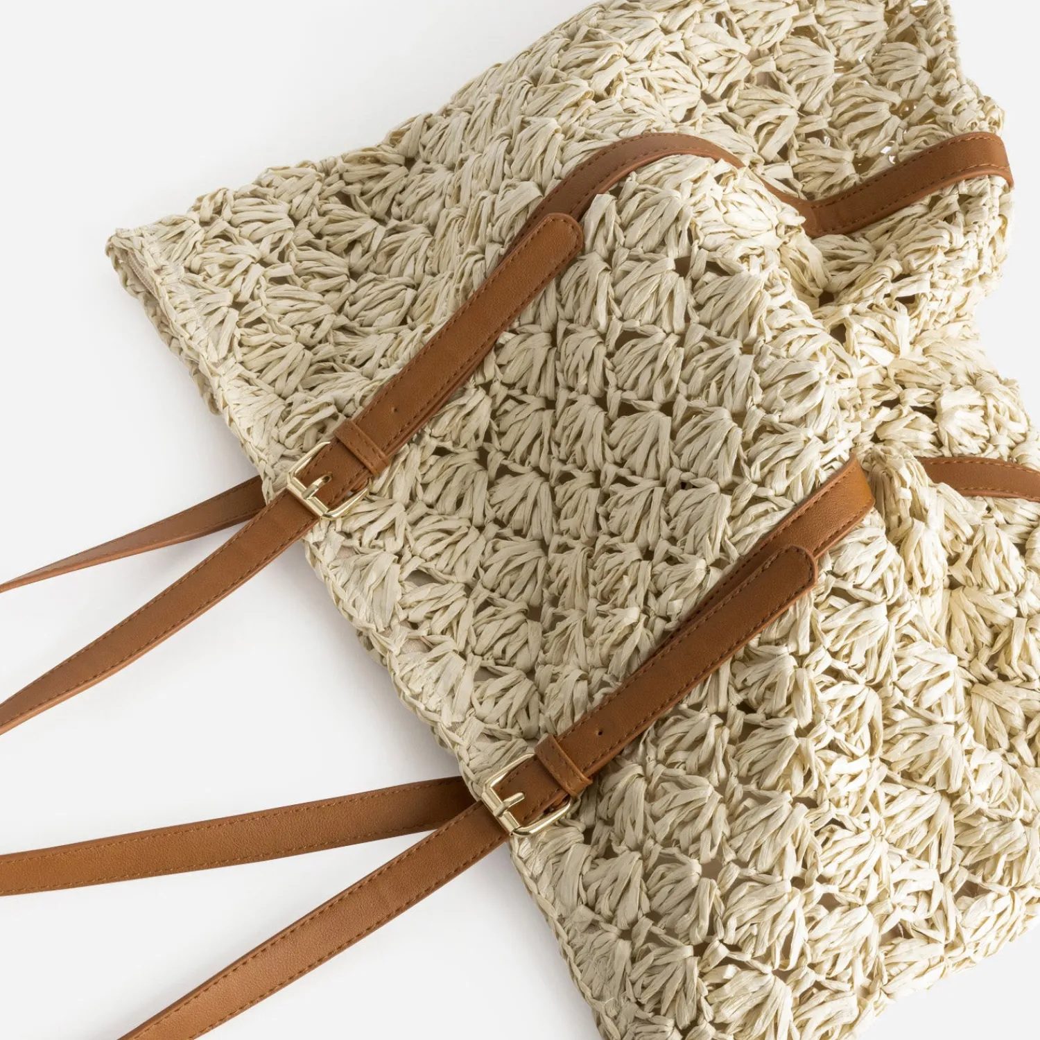 Eram Sacs Cabas^Sac cabas tressé BEIGE