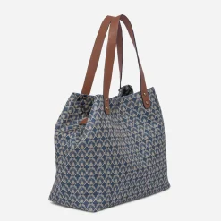 Eram Sacs Cabas|Sacs À Main^Sac cabas à imprimé minimaliste BLEU