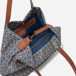 Eram Sacs Cabas|Sacs À Main^Sac cabas à imprimé minimaliste BLEU