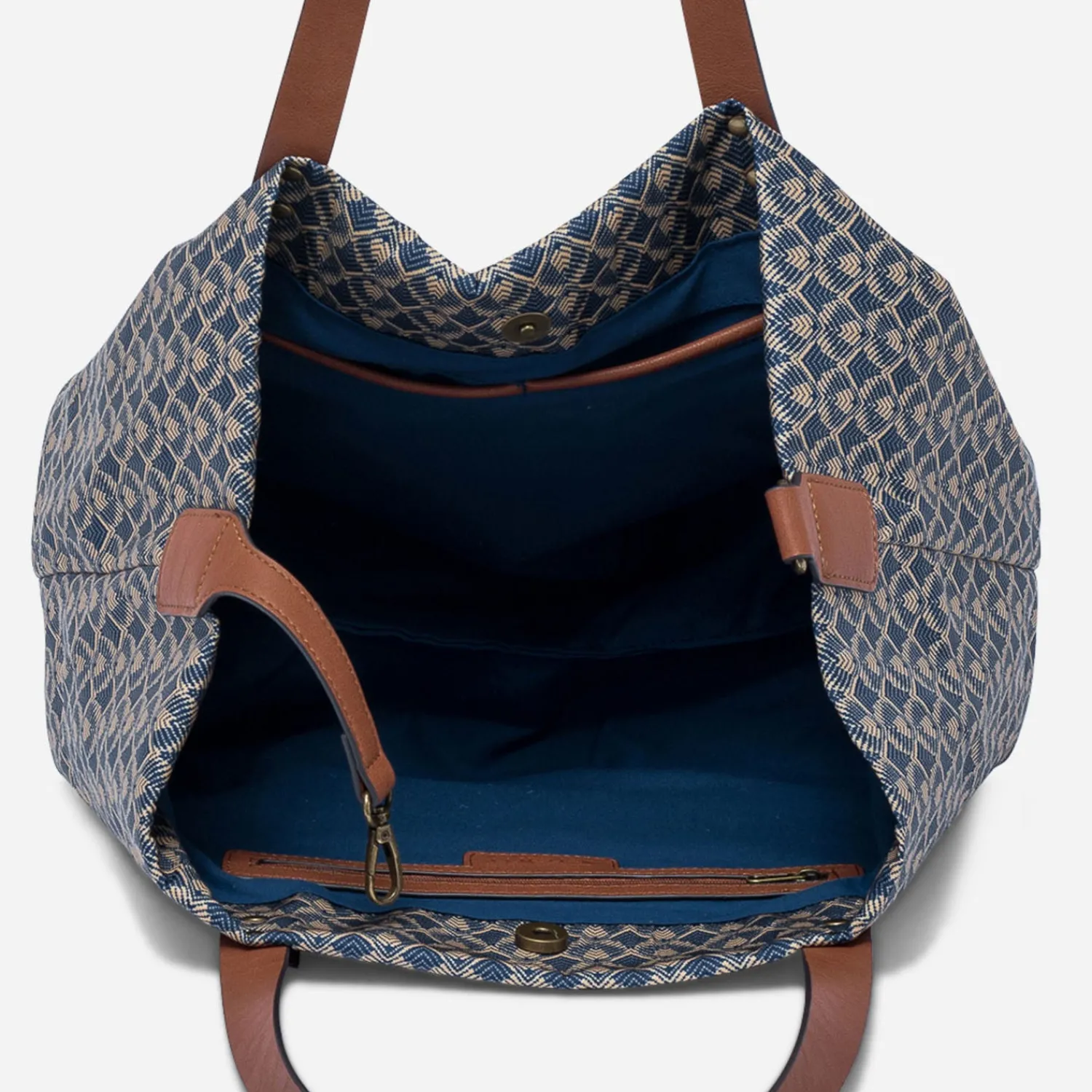 Eram Sacs Cabas|Sacs À Main^Sac cabas à imprimé minimaliste BLEU