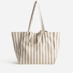 Eram Sacs Cabas^Sac cabas écru rayures s BEIGE