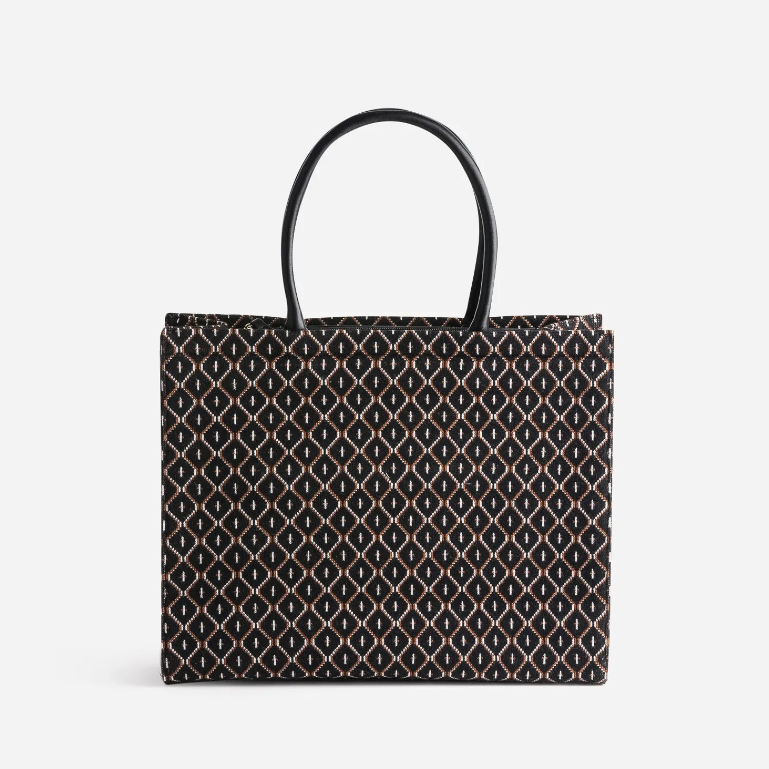 Eram Sacs Cabas^Sac cabas en textile à motif graphique NOIR